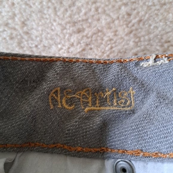 Vintage American Eagle AE Artist Jean Capri Women's 10 Bermuda Grey 90s Y2K - Picture 7 of 15